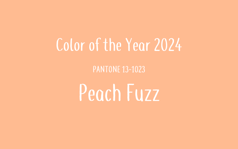 2024年のトレンドカラー「Peach Fuzz」